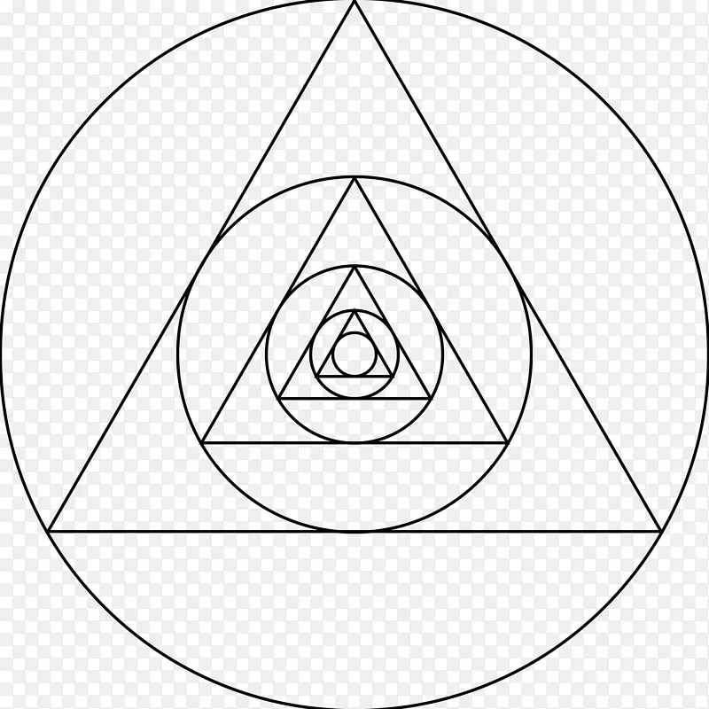 圆形三角形区域剪贴画-三角形剪贴画
