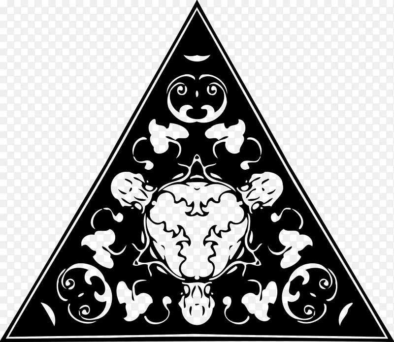 视觉艺术装饰剪贴画.三角形件