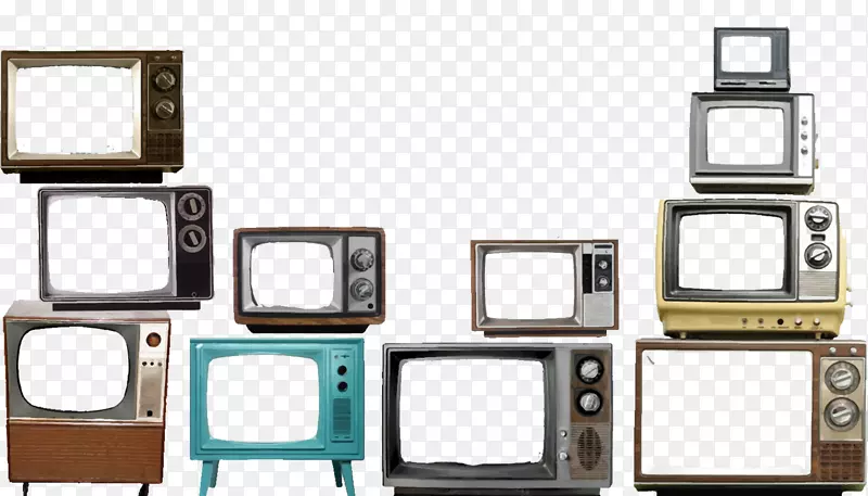 电视节目绘图-老式电视机