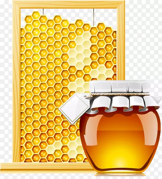 蜜蜂蜂蜜剪贴画-蜂蜜