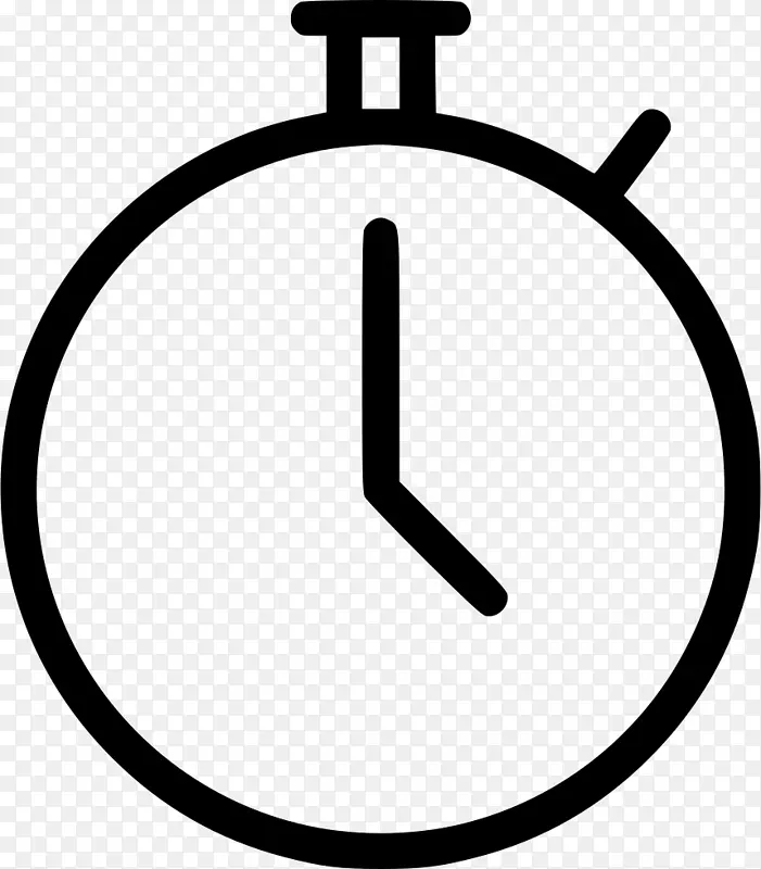 秒表时钟计算机图标.时钟