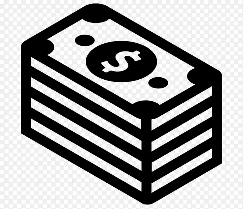 电脑图标货币金融投资休闲薄钱