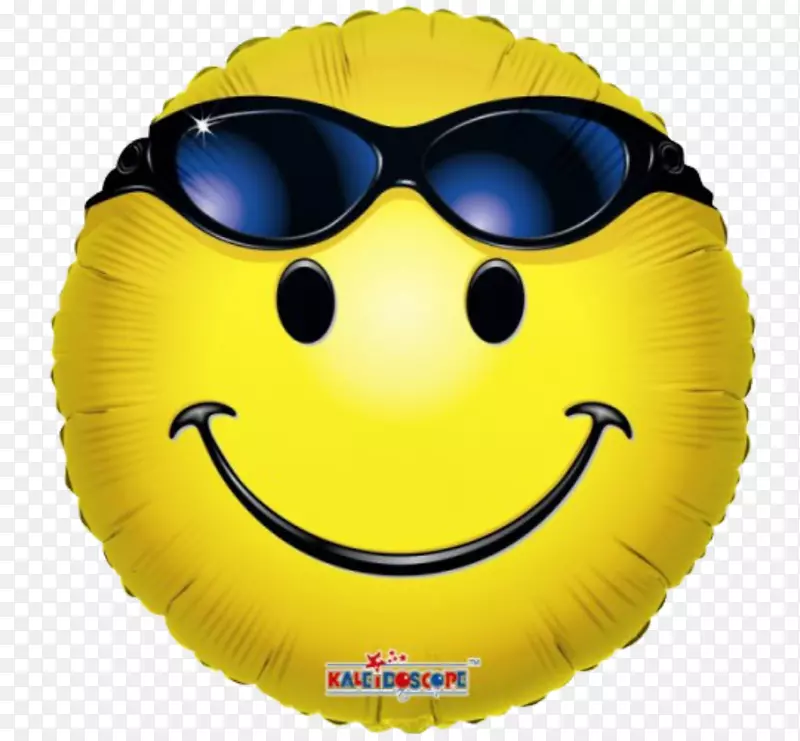 Mylar气球笑脸太阳镜气体气球-二胡