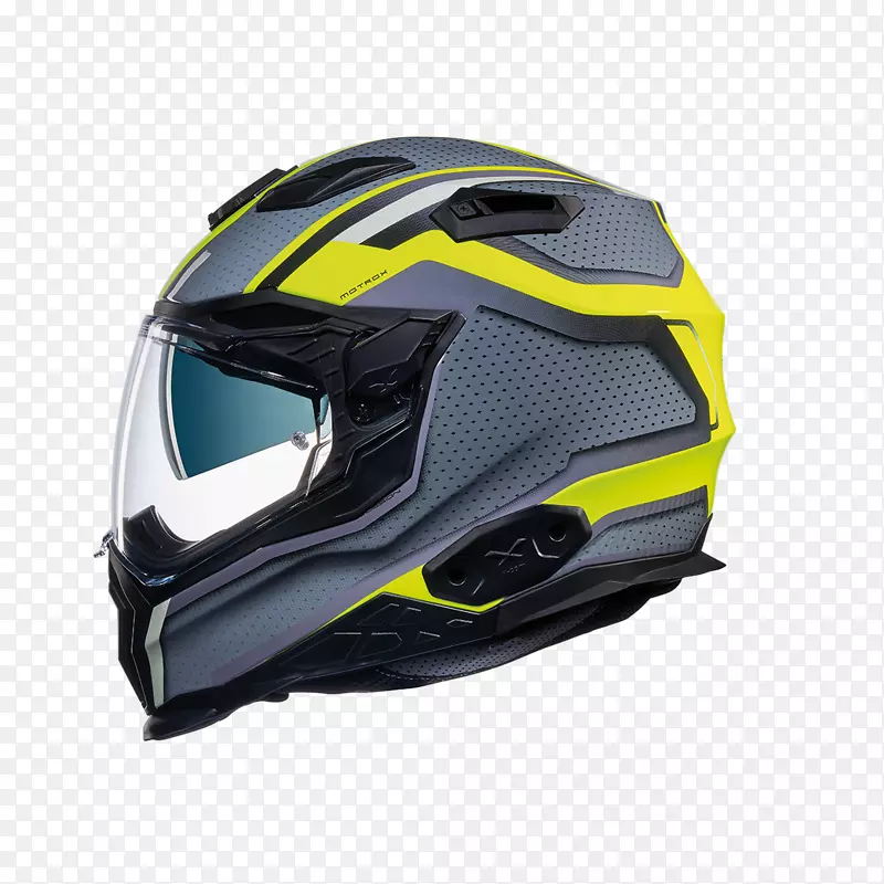 摩托车头盔附件x双运动摩托车附件.黄色头盔
