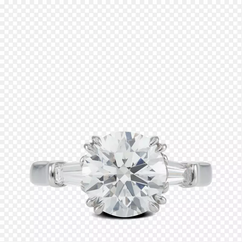 订婚戒指，钻石结婚戒指，史蒂文·基尔希公司-白金戒指