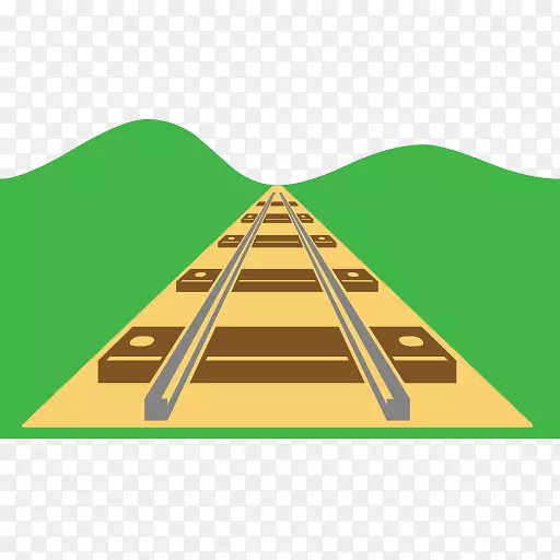 铁路运输列车轨道表情符号-轨道