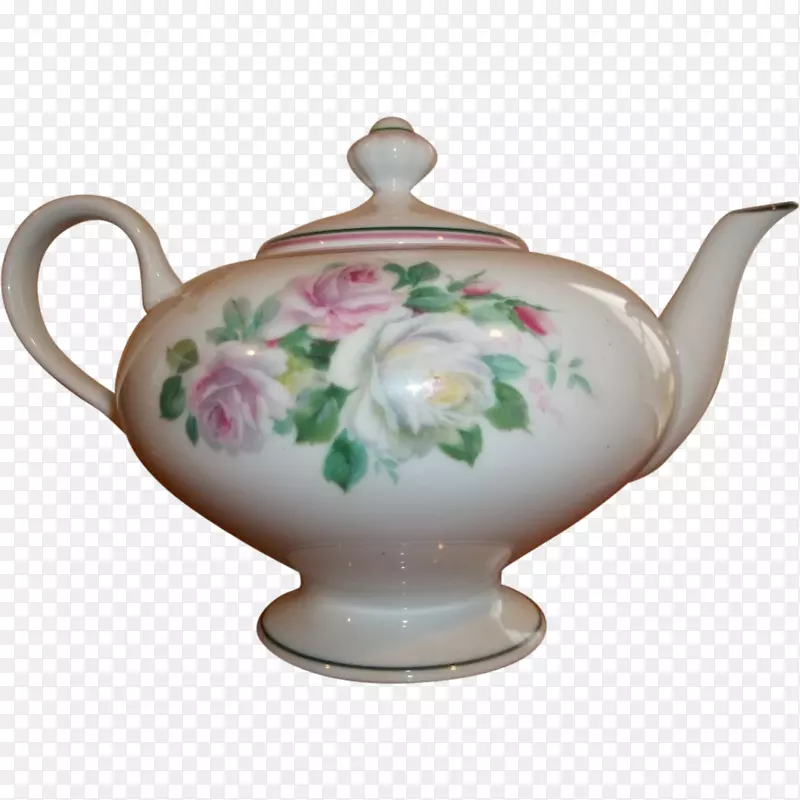 糖碗茶壶利莫热面霜手绘茶壶
