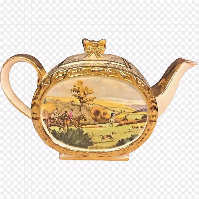 茶壶瓷陶器Banko器皿古董茶壶