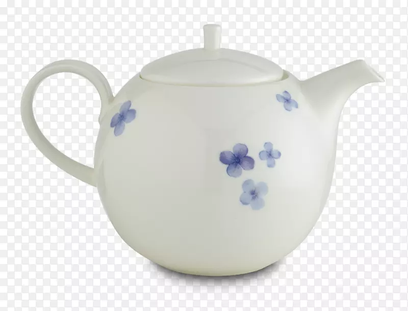 陶瓷陶器茶壶散落花瓣
