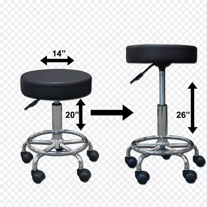 Amazon.com凳子液压转椅-圆形凳子