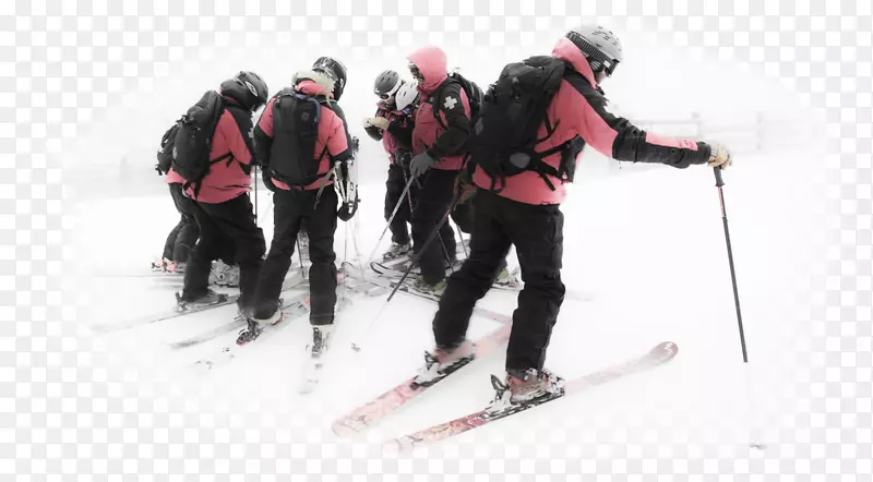 滑雪登山，滑雪装束，滑雪杆，滑雪巡逻-雪坡