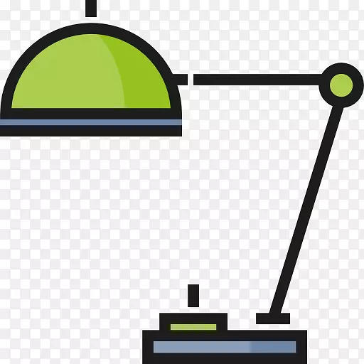 电脑图标剪辑艺术-办公台灯
