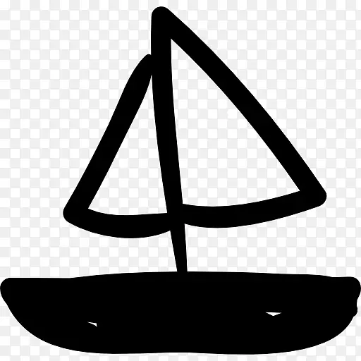 帆船.手绘帆船图标图像下载