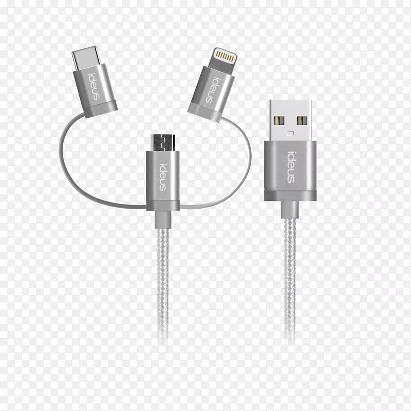 电缆iphone 7加闪电电池充电器usb-微型usb电缆