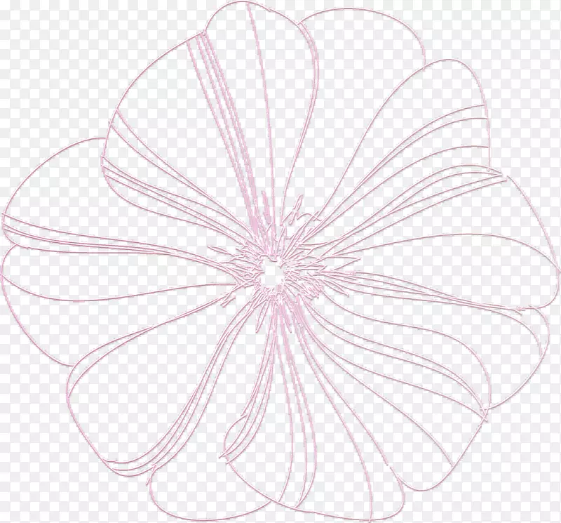 绘制花瓣/m/02csf线粉红色m-精致花边