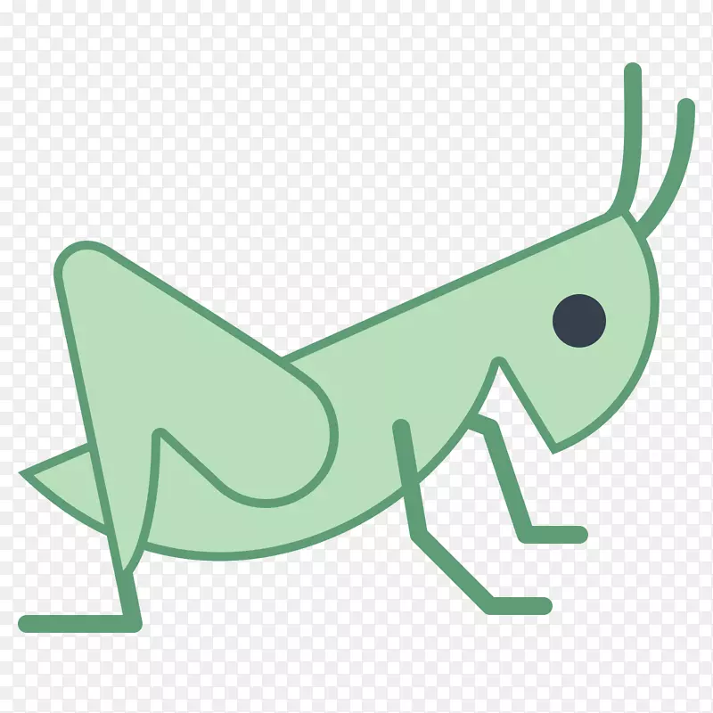 昆虫电脑图标蟋蟀夹艺术懒蚱蜢