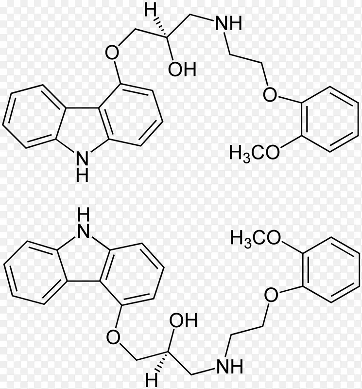 卡维地洛β受体阻滞剂有效成分药物对映体点配方