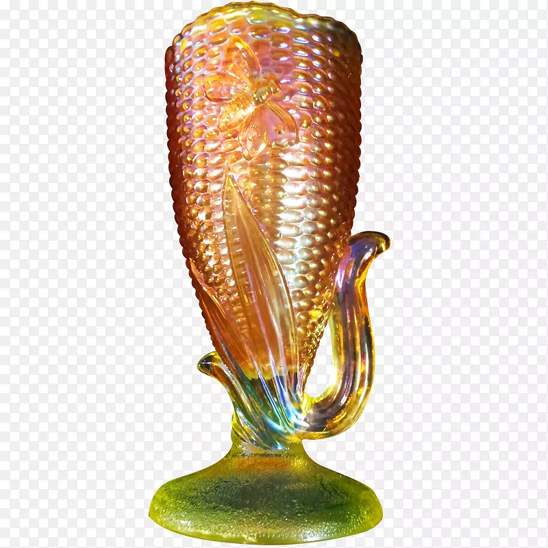 花瓶米勒斯堡嘉年华玻璃绿色头饰
