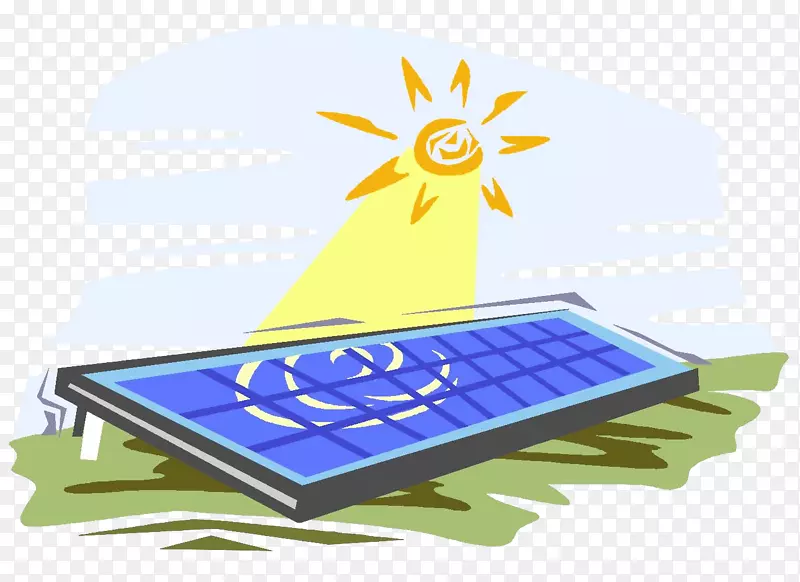 太阳能电池板太阳能项目剪贴画太阳能辐照