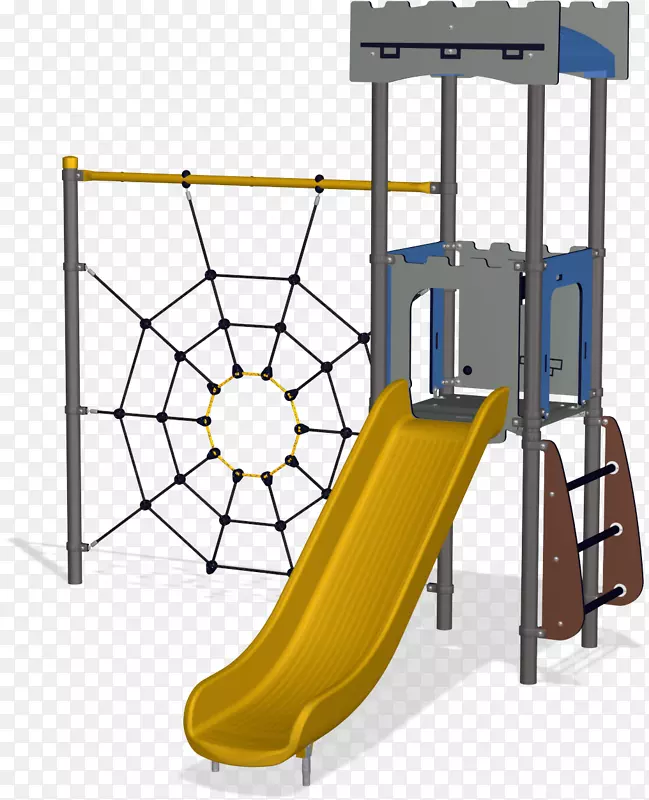 游乐场滑梯-儿童游戏-操场结构的顶部视图
