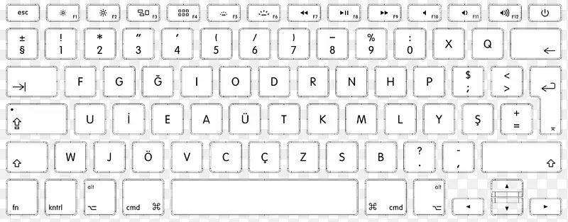 MacBookpro苹果电脑键盘美式英语数字键盘