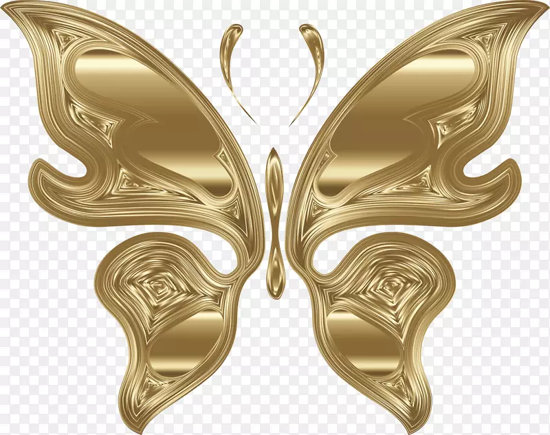 蝴蝶桌面壁纸夹艺术-金色蝴蝶