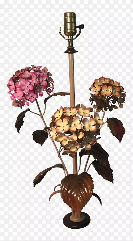 花卉设计灯具花盆手绘绣球