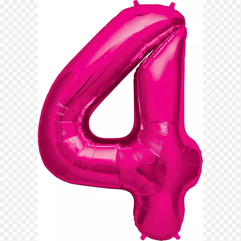 气球生日彩纸粉红气球