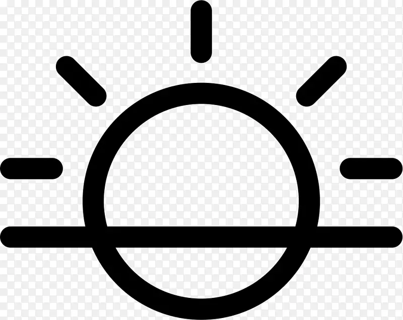 符号日落电脑图标剪辑艺术符号
