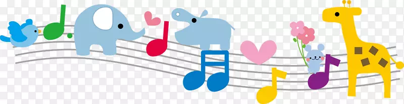 音符儿童gakkouhoujinikueigakueniben托儿所-卡通标志