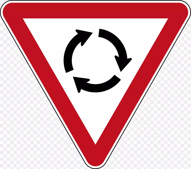 新西兰交通标志回旋处道路标志