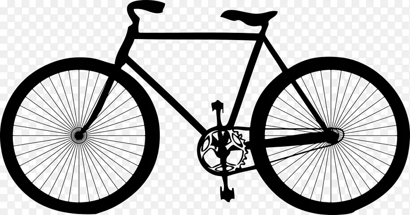 自行车剪贴画.自行车剪影