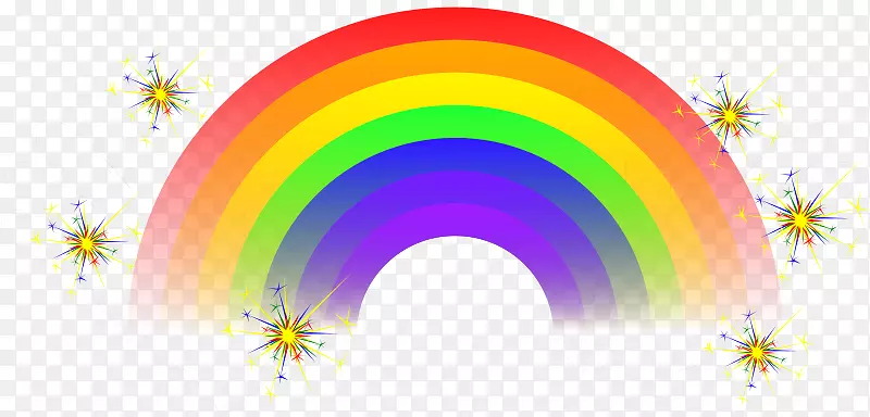 彩虹桌面壁纸电脑图标天空剪贴画彩虹