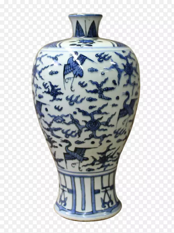 青花陶瓷花瓶钴青瓷
