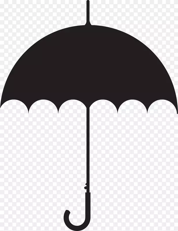 雨伞电脑图标符号剪贴画黑色雨伞