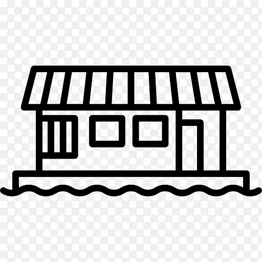 电脑图标船屋