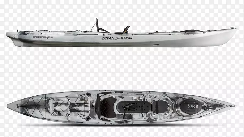 皮艇渔船水上技术皮艇划独木舟
