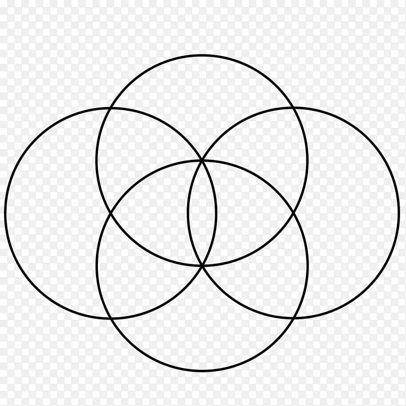 重叠圆网格神圣几何六边形圆