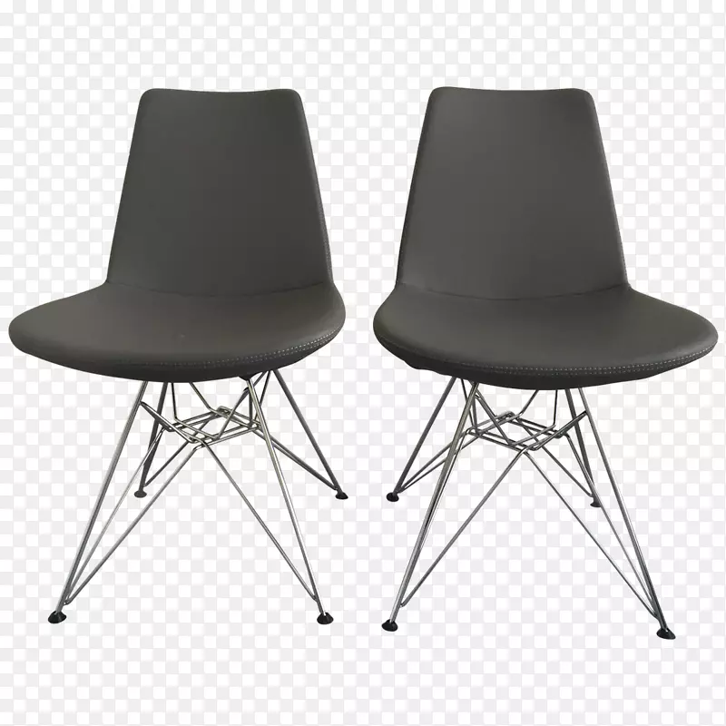 椅子，塑料扶手-木条板，座椅顶部视图