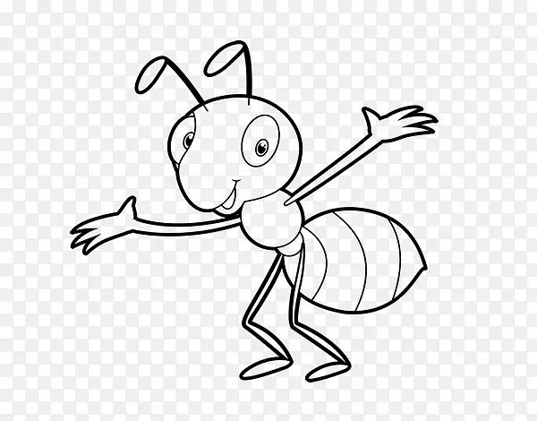 食蚁兽着色书蚂蚁和蚱蜢蚁群
