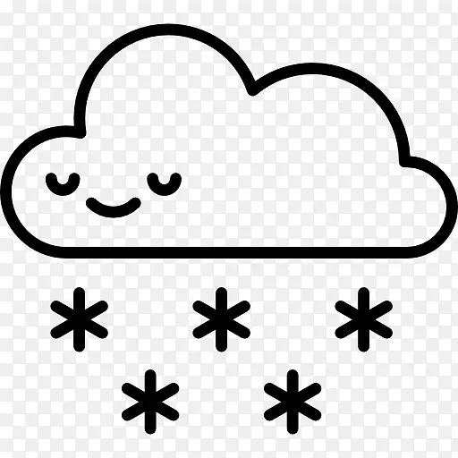 降雪电脑图标天气预报暴雪