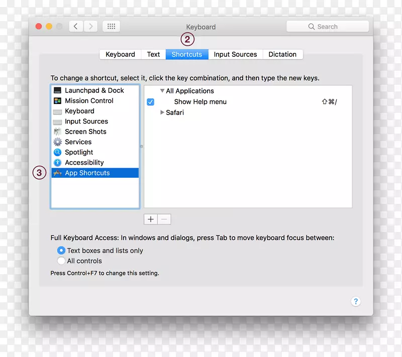 MacBookpro电脑键盘ipod触摸键盘快捷方式-文本框选项卡