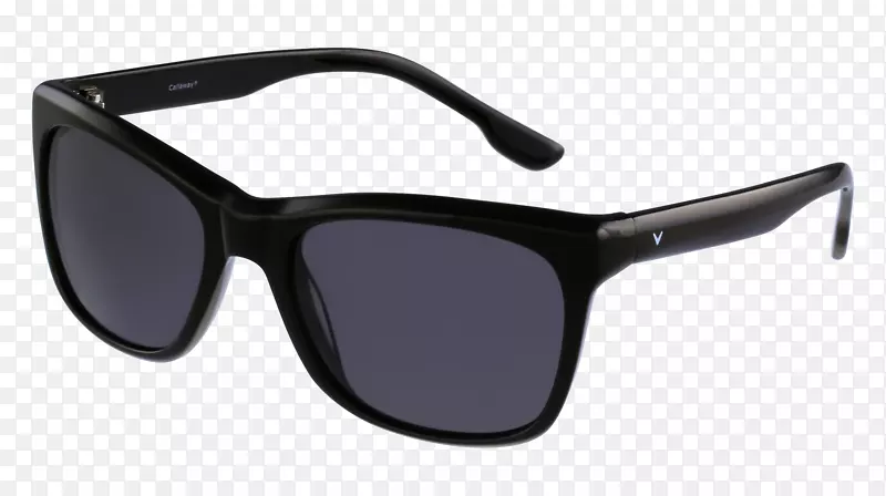 太阳镜-禁止偏振光，男性戴黑色镜框眼镜