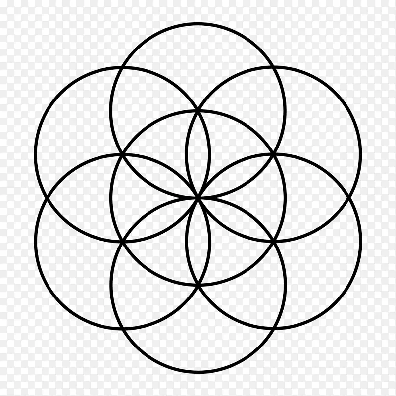 神圣几何重叠圆网格神圣几何学