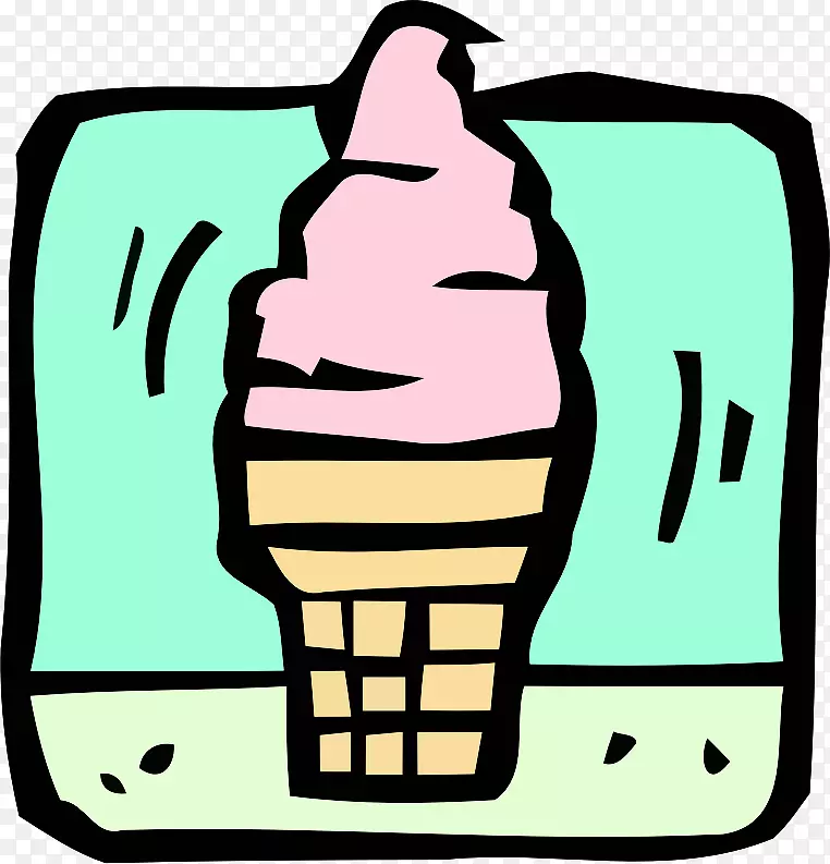 冰淇淋锥，快餐，酒夹艺术-冰淇淋和饮料背景