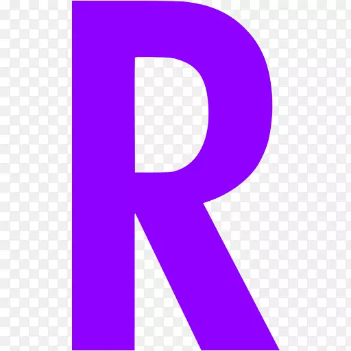 紫罗兰紫色电脑图标字母-紫罗兰