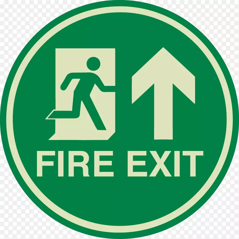 出口标志消防逃生紧急出口建筑物-火警
