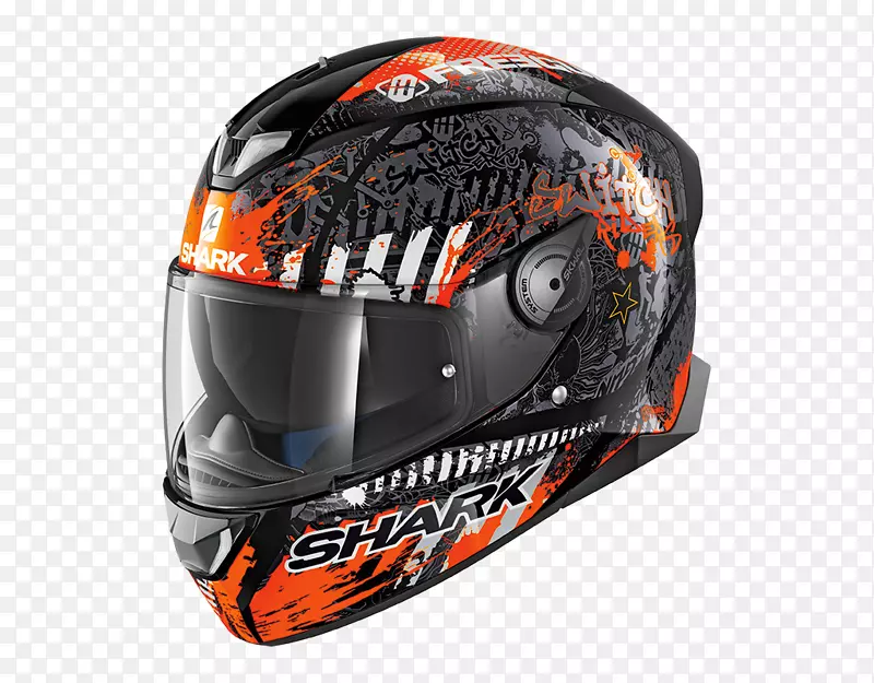 摩托车头盔鲨鱼罩积分头盔-摩托车头盔