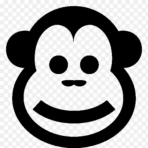 灵长类电脑图标猴子