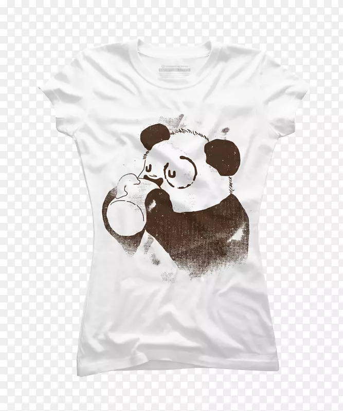 人设计的t恤帽衫大熊猫手绘熊猫